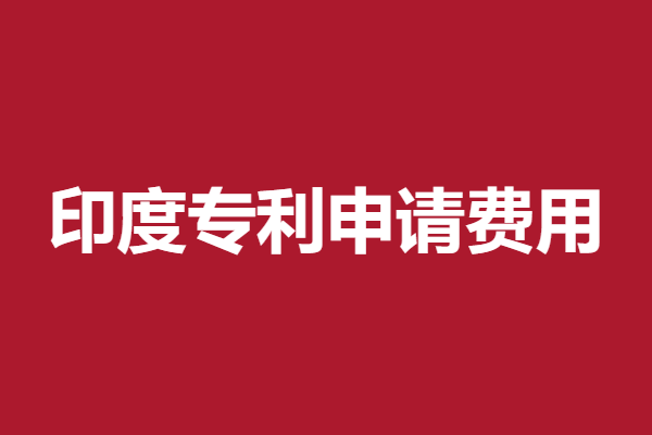 印度专利申请费用